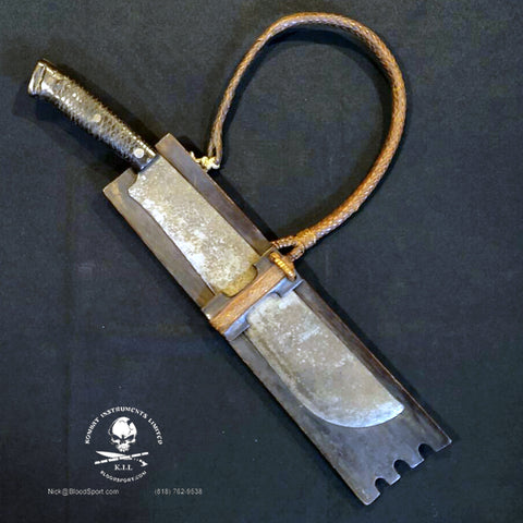 Philippines Machete "Pinahig" Sword w/ Rattan Scabbard