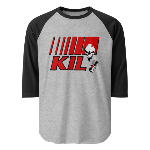 KIL Stick'n Bucket - 3/4 Sleeve Baseball Shirt