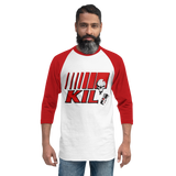 KIL Stick'n Bucket - 3/4 Sleeve Baseball Shirt