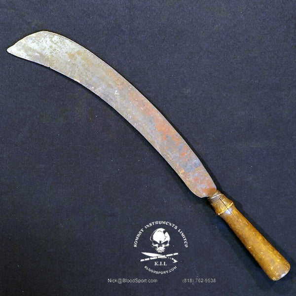 antique tobacco machete Caribbean Islands Tobacco/Sugarcane – Kombat Instruments Limited Antique Wood Handled Machete