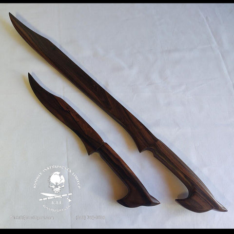 Kamagong Pinuti Sword and Knife Set