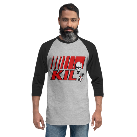 KIL Stick'n Bucket - 3/4 Sleeve Baseball Shirt