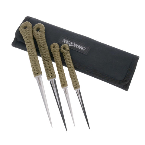 Throwing Spikes - 4 pack, with pouch